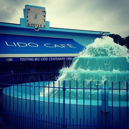 Tooting Bec Lido cafe.