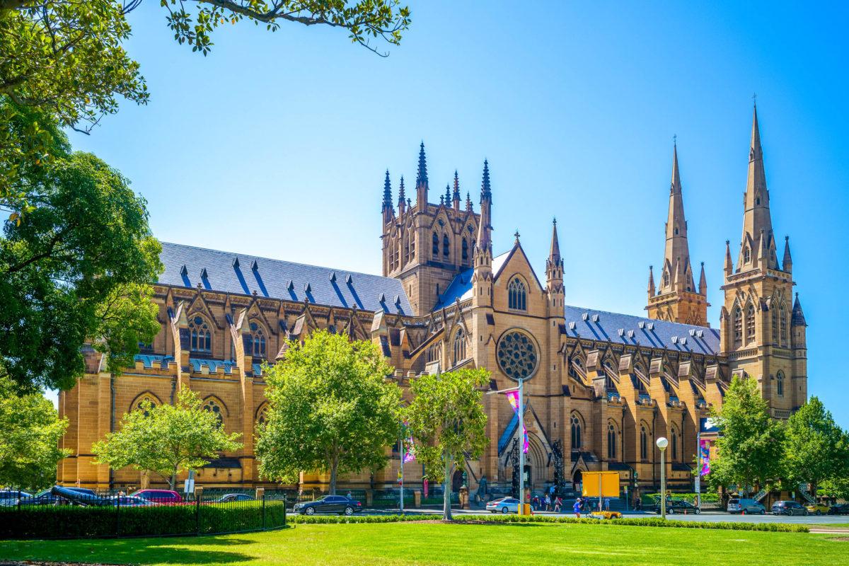 St Mary's Cathedral in Sydney is one of the most beautiful neo-Gothic cathedrals in the world, Australia - © Richie Chan / Shutterstock