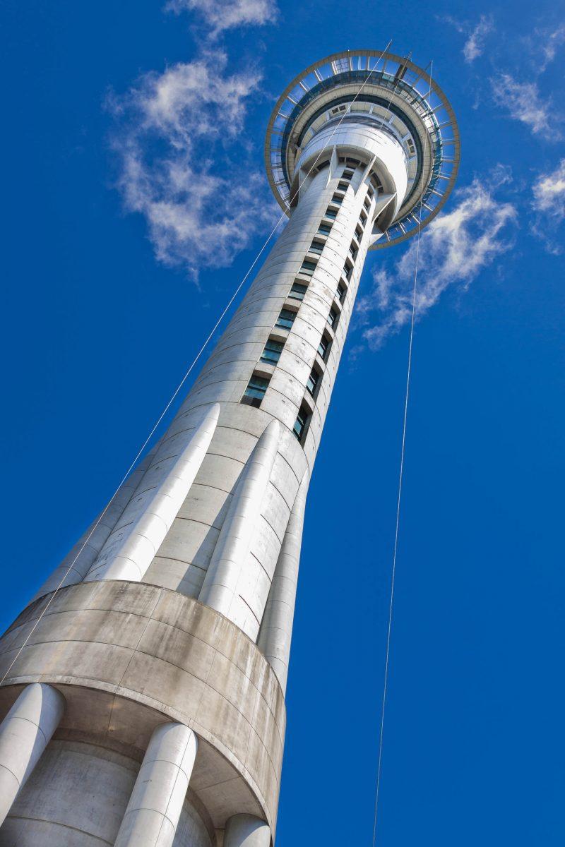 The Sky Tower in Auckland, New Zealand, is the city's landmark and, at 328 metres high, the world's tallest tower south of the equator - © Johan Larson / Fotolia